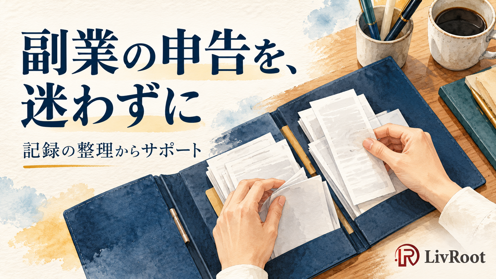 副業の申告を、迷わずに。記録の整理からサポート