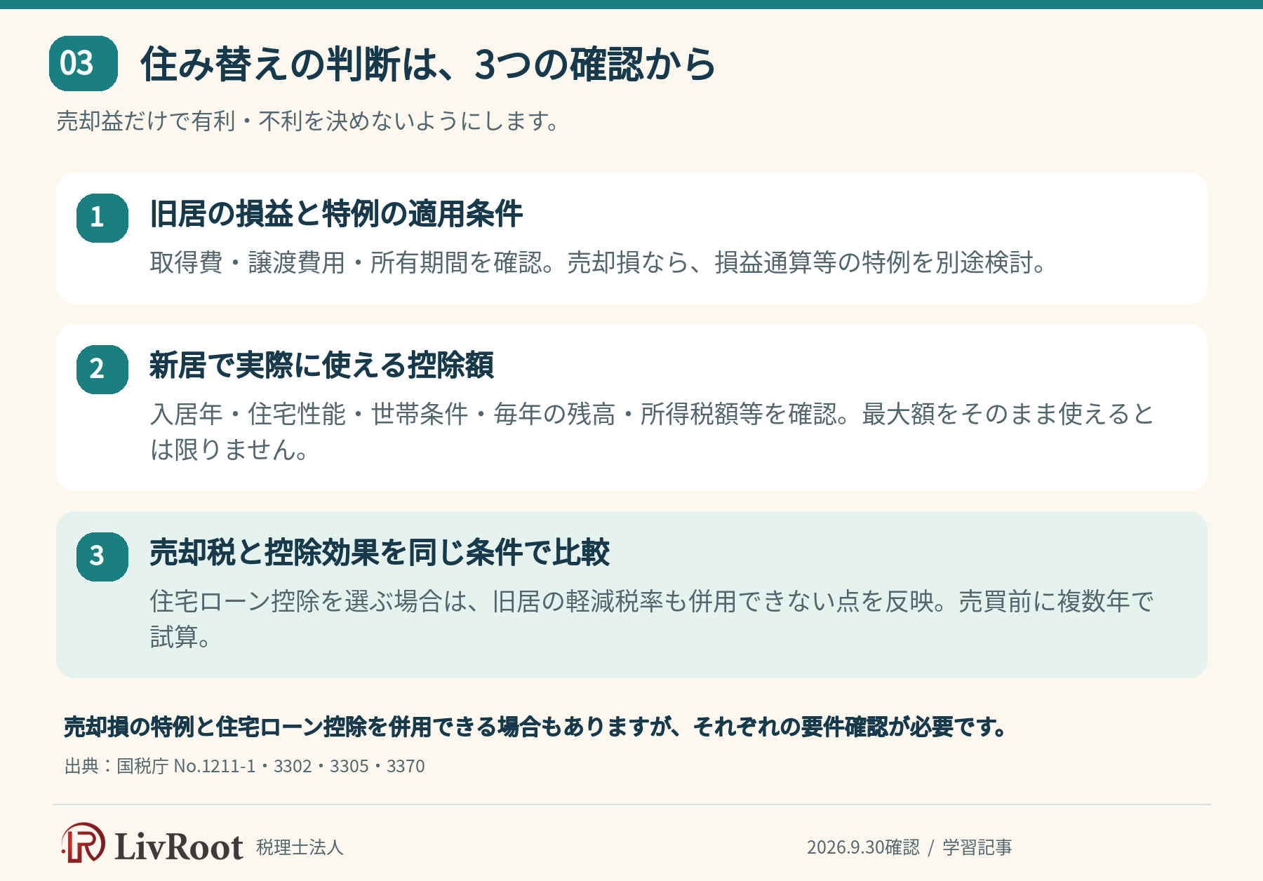 住宅の買い換えで税制を選ぶ判断の手順