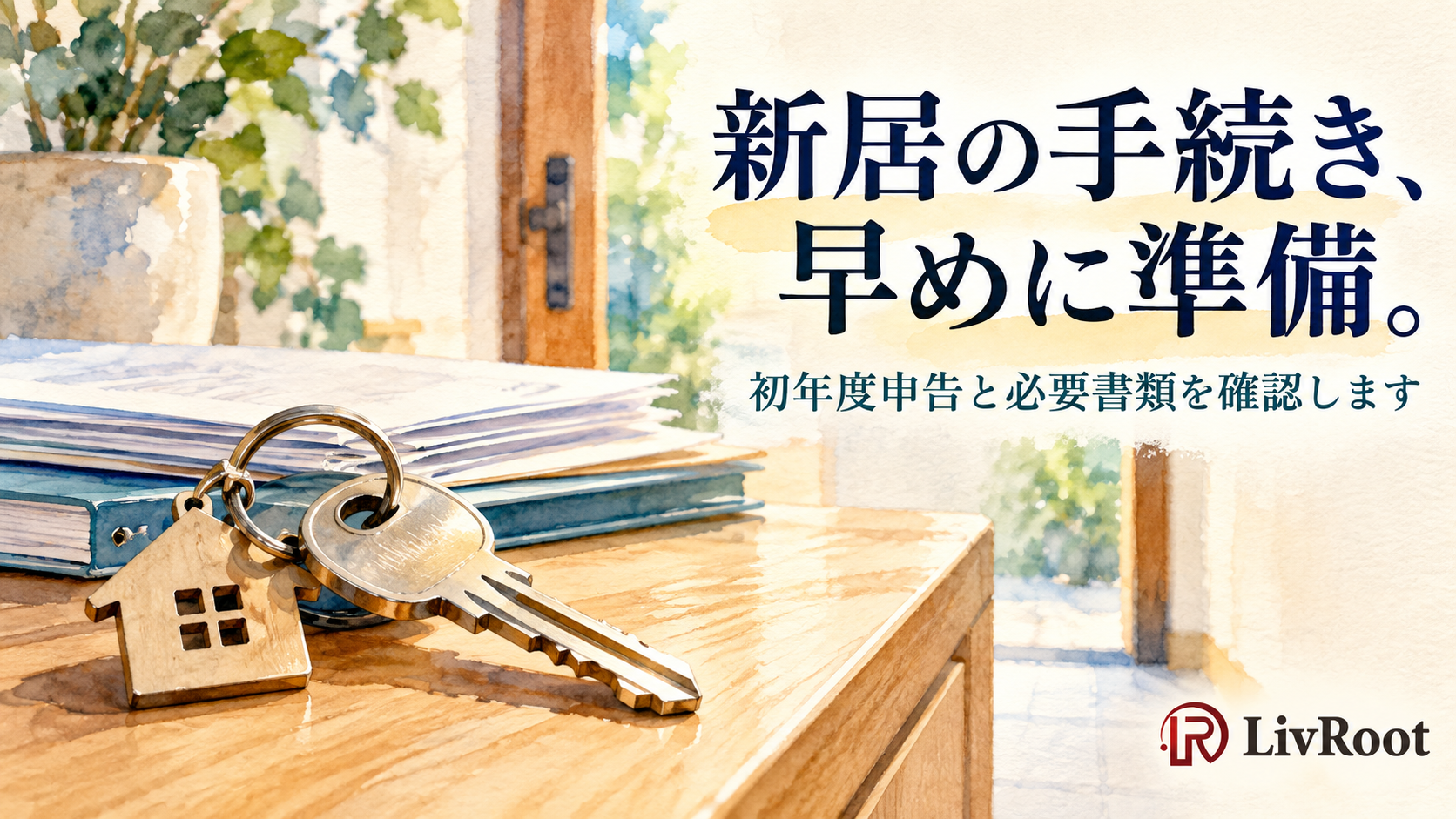 新居の手続き、早めに準備。初年度申告と必要書類を確認します
