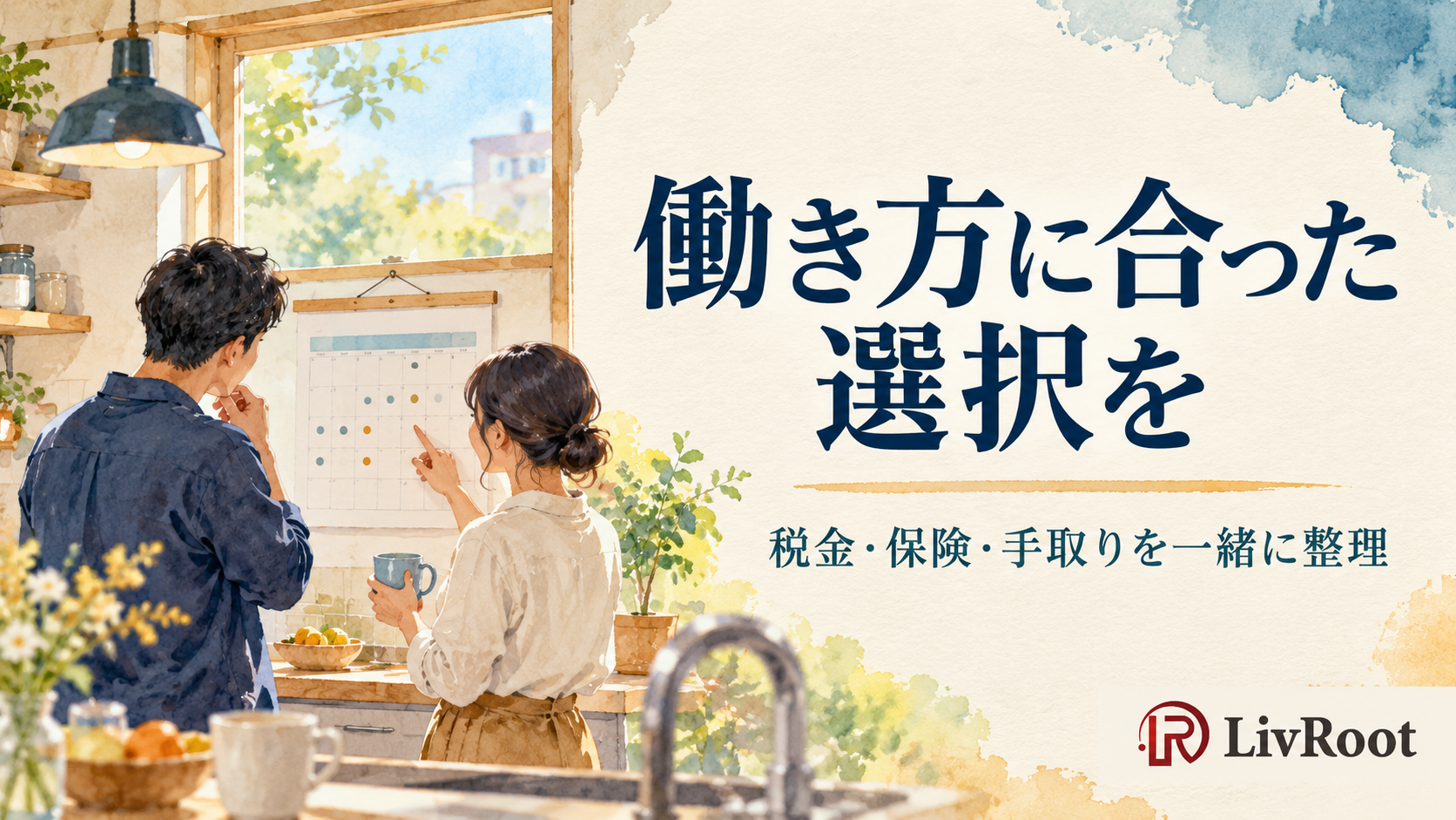 働き方に合った選択を。税金・保険・手取りを一緒に整理