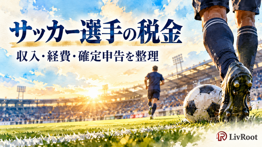 サッカー選手の税金。収入・経費・確定申告を整理