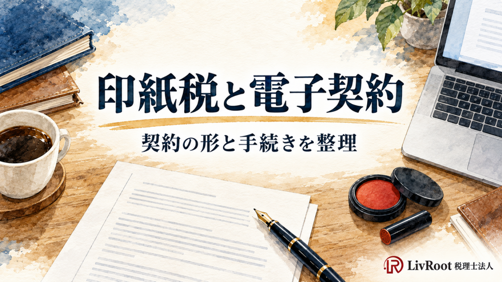 印紙税と電子契約。契約の形と手続きを整理