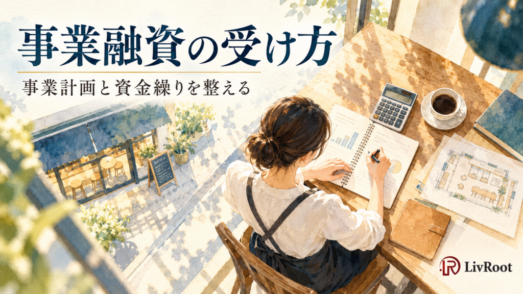 事業融資の受け方。カフェの開業計画と資金繰りを準備する経営者
